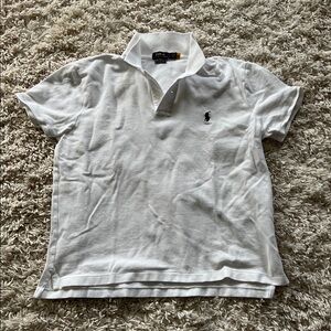 Boys LG- Ralph Lauren Classic Fit White Polo